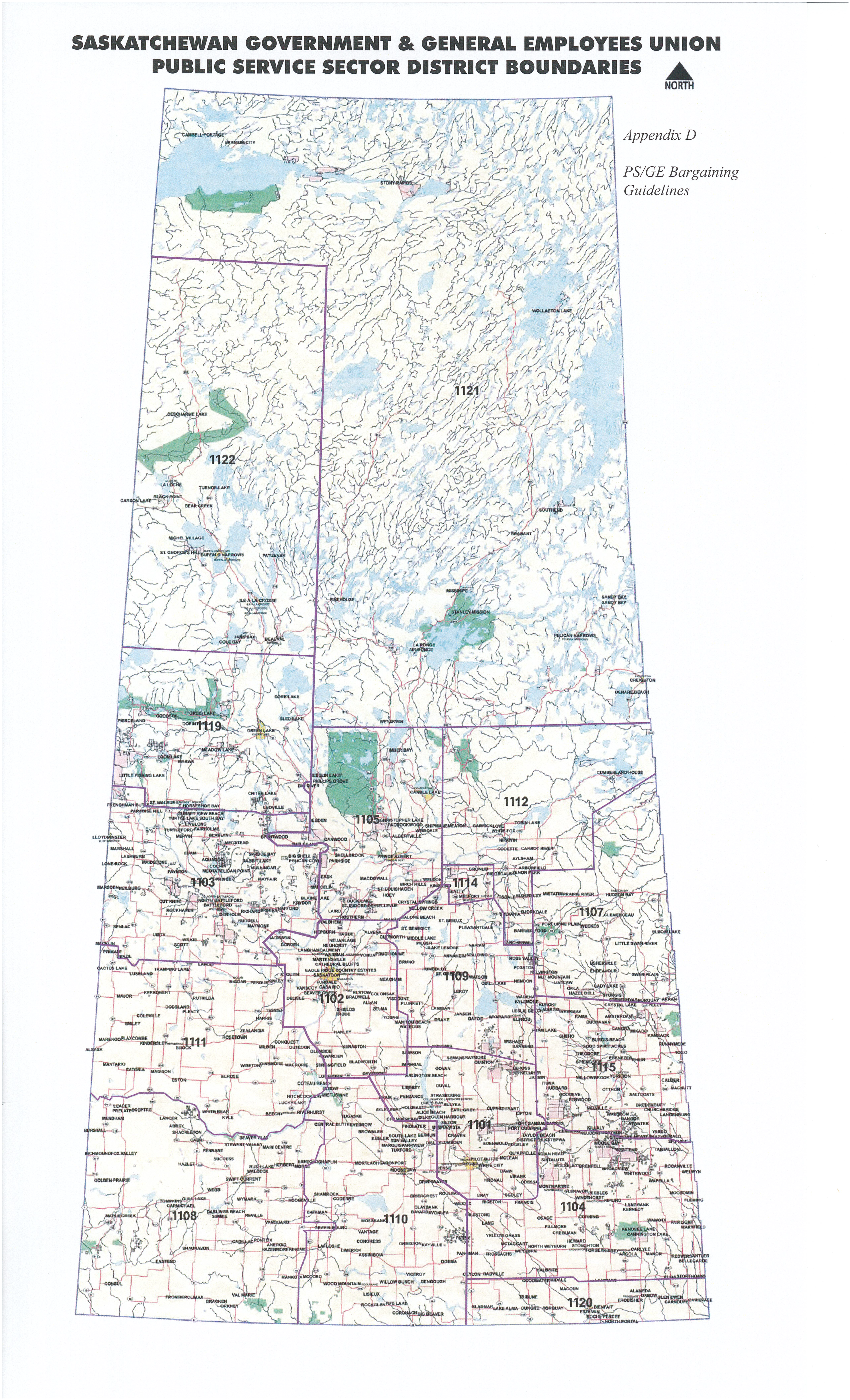 PSGE Local Map of Saskatchewan