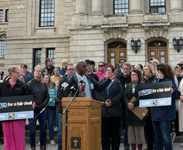 Health providers come to legislature to call for better workplaces and better health care