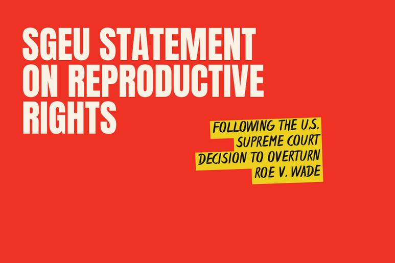 SGEU statement on reproductive rights