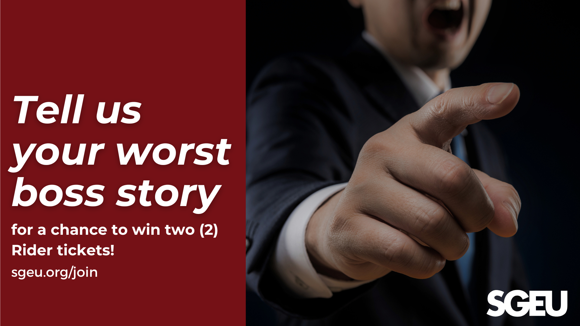 Tell us your worst boss story to win!