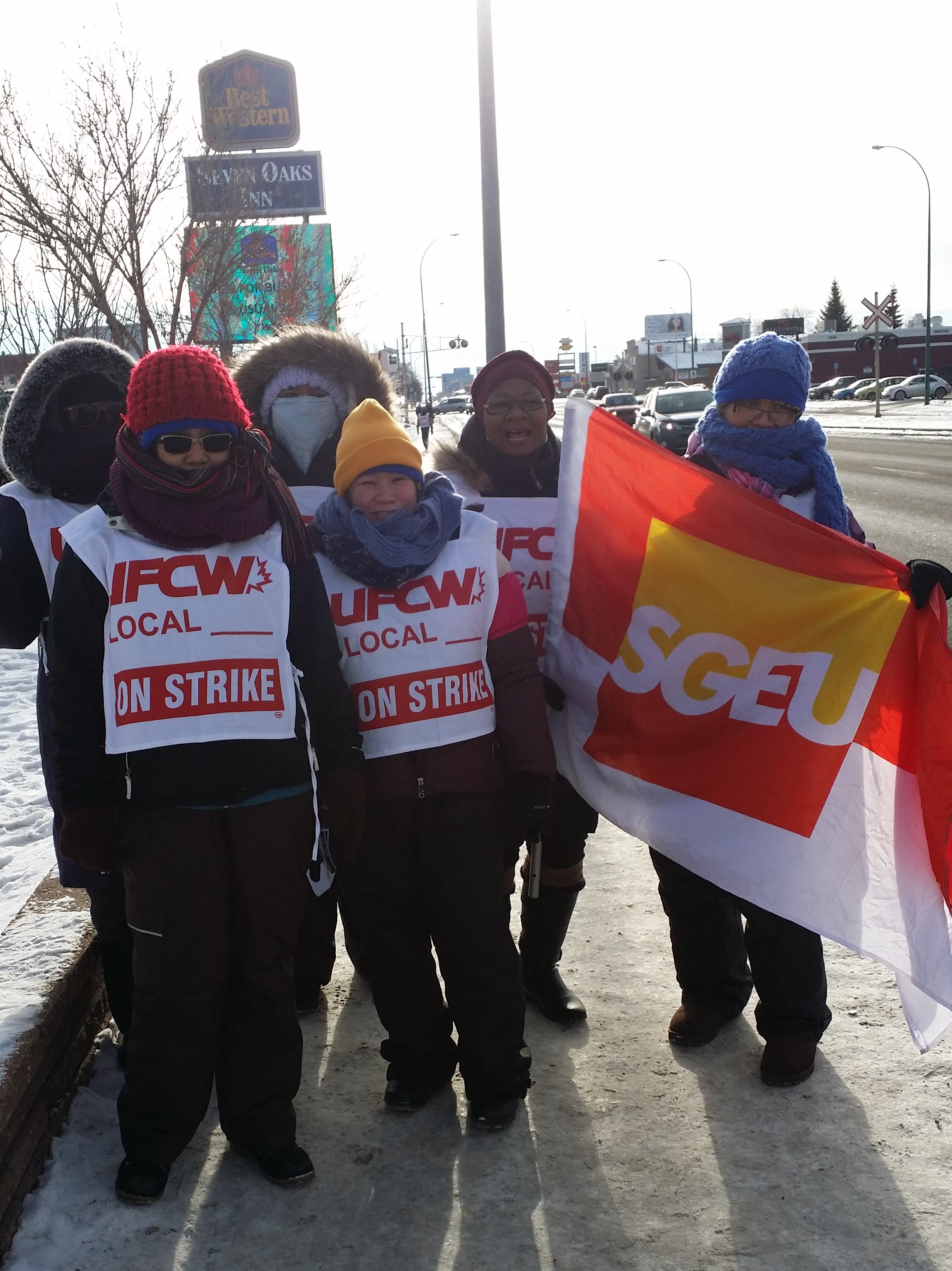 Solidarity with striking UFCW Best Western workers